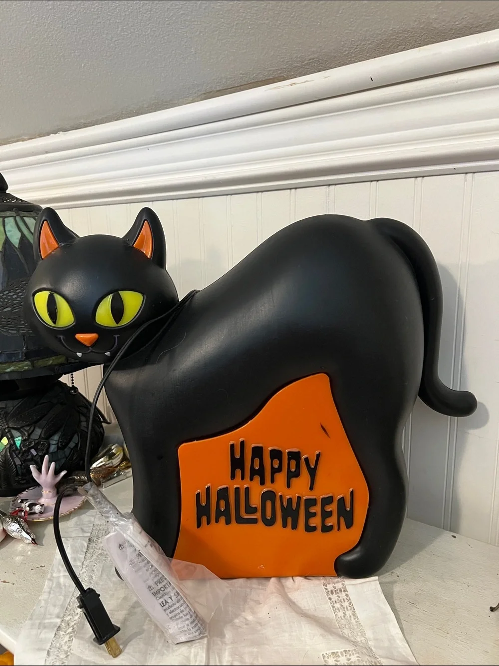 Black Cat Halloween Blow mold 13.5”